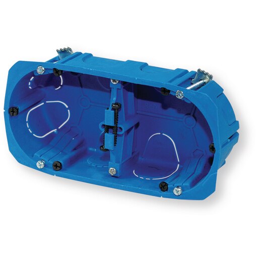 Boîte d'encastrement Multimat double Berner Blue Box diametre 67 mm